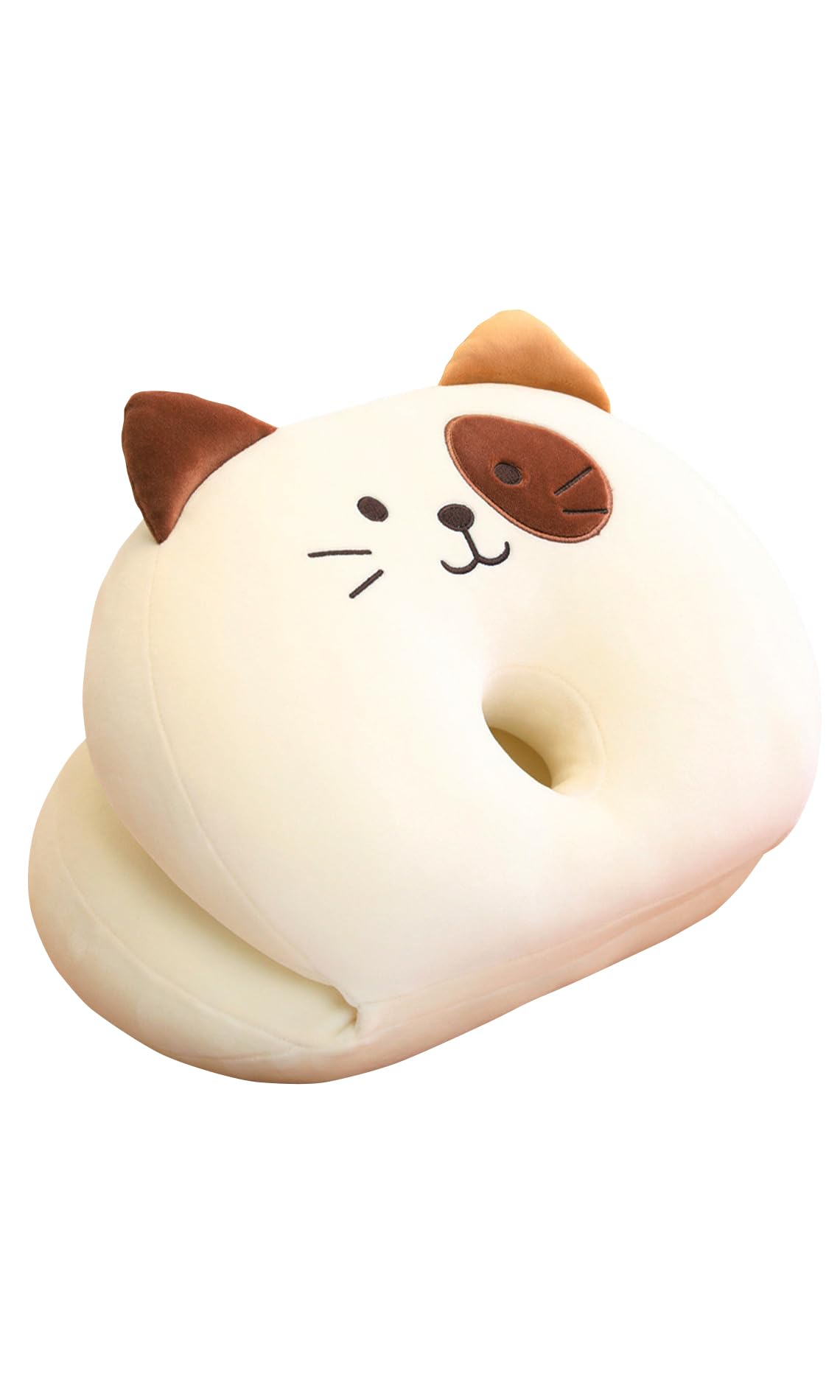 2ndUp Живот Спящий Тазовый Круглый Красивый Пончик Бублик Без Попки Жевательная Подушка, Коррекция, Сидя, Попка, Сейдза, Геморрой, Послеродовой, Форма, белый