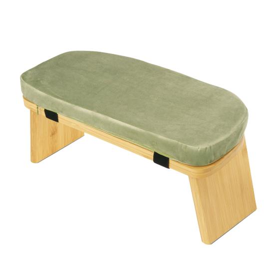 Деревянная скамья для медитации Эргономичный складной стул для медитации с подушкой Прочный портативный для сейдза Молитва Йога Коленопреклоненный B