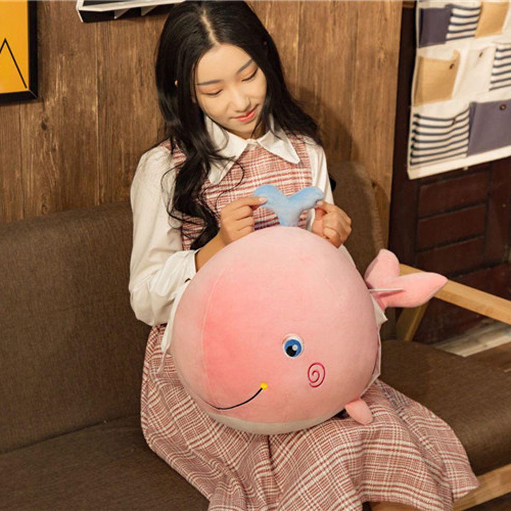 Домашний декор Мягкая подушка в виде кита Плюшевая кукла в виде кита Мягкая игрушка в виде кита Мягкие игрушки