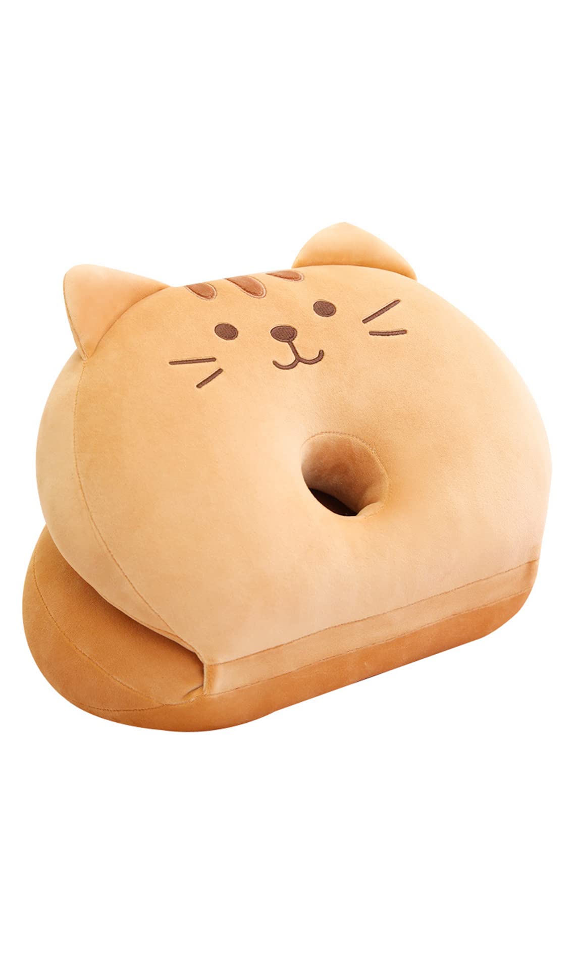 2ndUp Живот Спящий Тазовый Круглый Красивый Пончик Бублик Без Попки Жевательная Подушка, Коррекция, Сидя, Попка, Сейдза, Геморрой, Послеродовой, Форма, коричневый